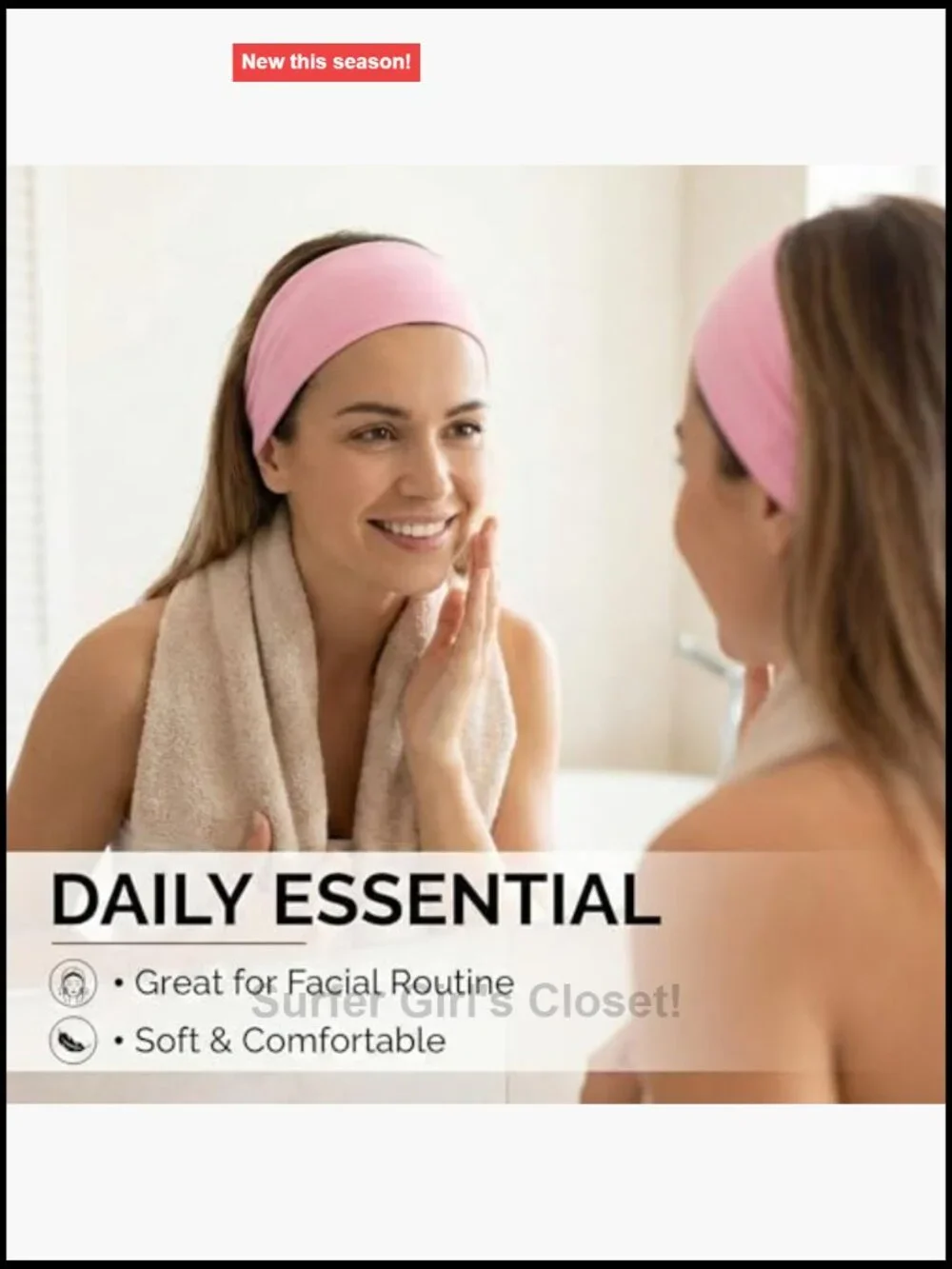 Non Slip Soft Wide Headbands - Sweat Wicking Stretchy for Yoga & Workouts
